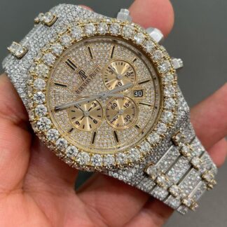 Audemars Piguet Moissanite Diamond Iced Out Bust Down Watch (Pass Diamond Tester)