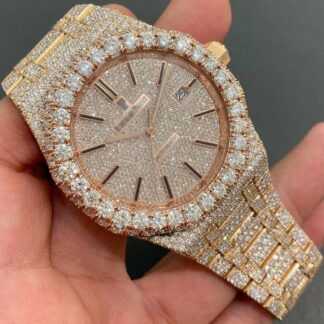 Audemars Piguet Moissanite Diamond Iced Out Bust Down Watch (Pass Diamond Tester)