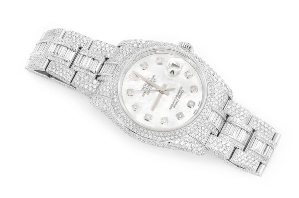 41MM Men Rolex With Diamond Watch